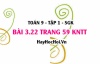Bài 3.22 Toán 9 tập 1 SGK Kết nối tri thức